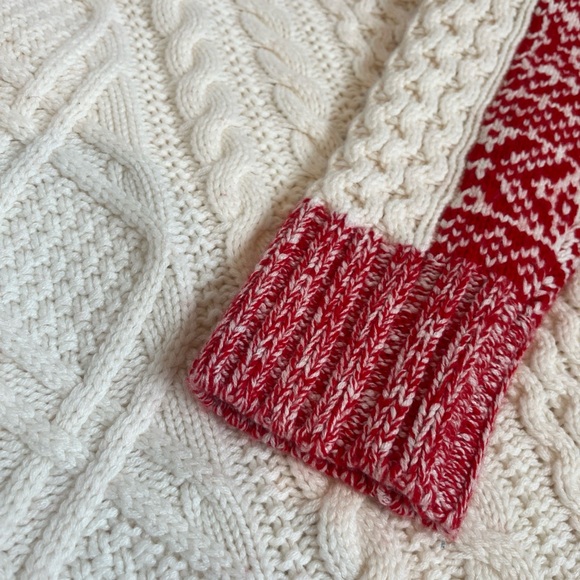 Vineyard Vines Chunky Fair Isle Mock Neck Merino Wool & Cashmere Blend Sweater - Picture 6 of 8